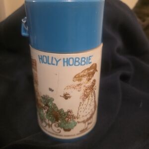 Holly Hobbie Vintage Blue Character Thermos
